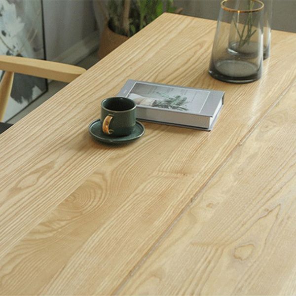 Contemporary Rectangle Wood Standard Height Table Double Pedestal Dining Table Clearhalo ' dining_table' 'Dining Tables & Seating' 'Dining Tables' 'furn' 'furn_dining_table' 'Furniture' 'furniture_dining_table' 'Kitchen & Dining Furniture' 'kitchen&dining_furn' 'kitchen' 'kitchen_dining_table' 1200x1200_5417b403-ea2d-4c03-9242-19f75770cd81
