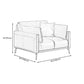 30.31" H Modern Square Arm Sofa With Tight Seat and Loose Back, Brown Clearhalo 'furn' 'furn_sofas' 'Furniture' 'furniture_sofas' 'kitchen' 'kitchen_sofas' 'Living Room Furniture' 'Sofa' 'sofas' 1200x1200_54192586-8b28-4595-a3fb-4d6b961e28f4