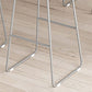 Barhocker im modernen Stil, solider Wave-Sitz, Barhocker mit Metallbeinen