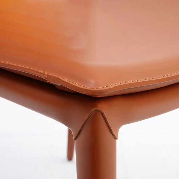 Modern Leather Dining Chairs Armless Dining Chair for Restaurant Use Clearhalo ' kitchen&dining_furn' 'Dining Chairs' 'Dining Tables & Seating' 'dining_chair' 'furn' 'furn_dining_chair' 'Furniture' 'furniture_dining_chair' 'Kitchen & Dining Furniture' 'kitchen' 1200x1200_541c1a56-aefa-4167-8f66-ed443d707591