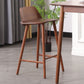 Indoor Oak Solid Wood Bar Stool Modern Armless Low Back Stool