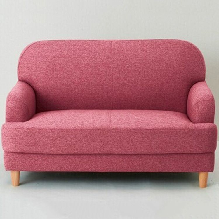 Contemporary Pink Cotton Settee Tight Back Sofa for Living Room Clearhalo 'furn' 'furn_sofas' 'Furniture' 'Living Room Furniture' 'Sofa' 'sofas' 1200x1200_541ddd66-529c-4a6c-984f-46019b09dd49