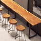 1/4/5/7-teiliges industrielles rechteckiges Kneipentisch-Set aus Holz