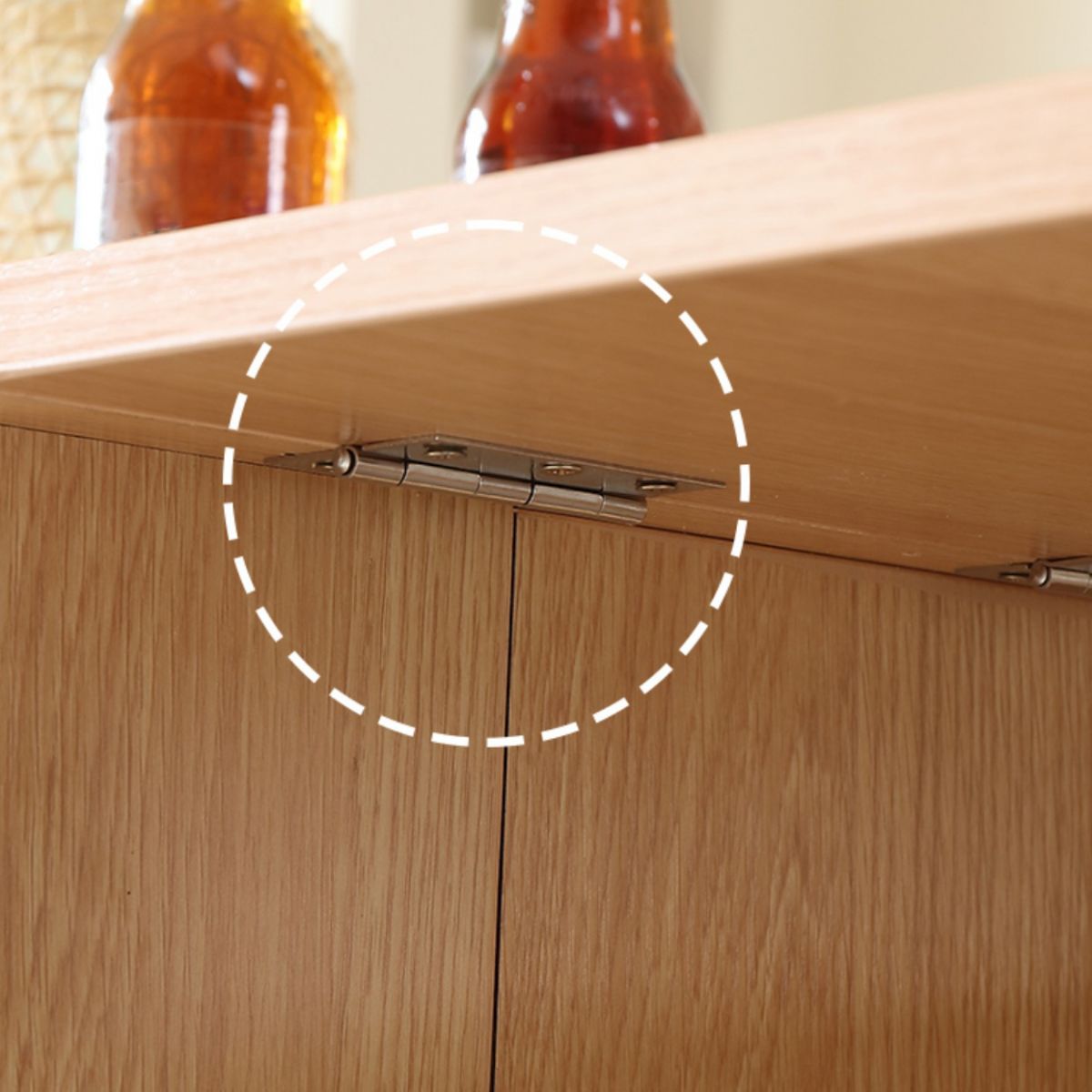 Modern Folding Dining Table Extendable for Small Spaces in Natural Clearhalo 'Dining Tables & Seating' 'Dining Tables' 'dining_table' 'furn' 'furn_dining_table' 'Furniture' 'Kitchen & Dining Furniture' 1200x1200_542061fd-6b94-4a0b-b4c4-5984930d38d9