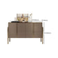 Glam Style Credenza Stone Buffet Stand with Cabinets and Drawers Clearhalo 'buffet_sideboard' 'Buffets & Sideboards' 'furn' 'furn_buffet_sideboard' 'Furniture' 'Kitchen & Dining Furniture' 1200x1200_5420f092-e942-4cd1-971a-2006b76ff93e