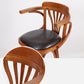 Industrial Armed Bar Stools Oak Wood Dining Stool with Footrest Clearhalo 'Bar Furniture' 'Bar Stools' 'bar_stools' 'furn' 'furn_bar_stools' 'Furniture' 'Kitchen & Dining Furniture' 1200x1200_54226121-94d1-4787-923c-9edf8de028d4