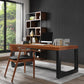 Industrial Rectangular Office Desk Brown Solid Wood Writing Desk Clearhalo 'furn' 'furn_office_desk' 'Furniture' 'Office Desks' 'Office Furniture' 'office_desk' 1200x1200_54233b3c-f45f-4780-ab40-64170335f472