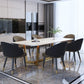 Rectangle Shape Glam Dining Table White Fixed Table with Sintered Stone Clearhalo 'Dining Tables & Seating' 'Dining Tables' 'dining_table' 'furn' 'furn_dining_table' 'Furniture' 'furniture_dining_table' 'Kitchen & Dining Furniture' 1200x1200_54239da0-686b-402a-8287-a83ec2f3de60