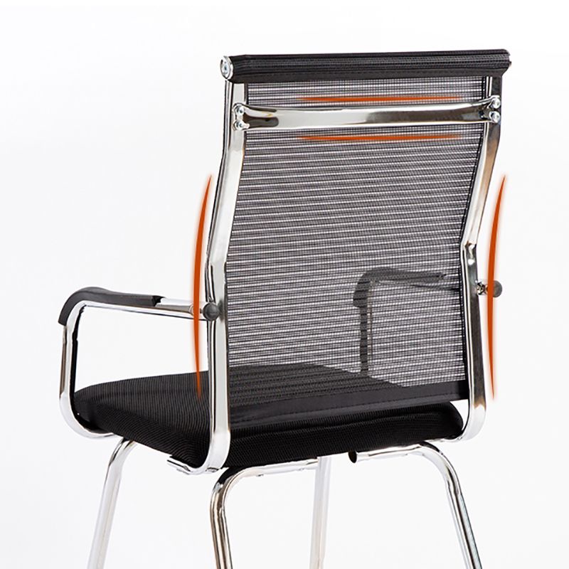 Metal Base Contemporary Arm Office Chair Mid-Back Conference Chair Clearhalo 'furn' 'furn_office_chair' 'Furniture' 'Office Chairs' 'Office Furniture' 'office_chair' 1200x1200_54254ab4-ed14-44f0-87fb-8701dcc1de9b