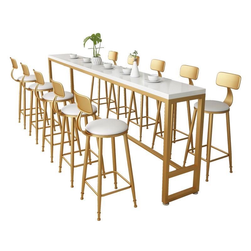 1/5/11 Pieces Bar Table Set Rectangular Bar Stool and Table Set