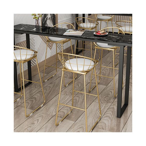 Stone Top Bar Counter Rectangle Contemporary Bar Counter with Sled Base Clearhalo 'Bar Furniture' 'Bar Tables' 'bar_tables' 'furn' 'furn_bar_tables' 'Furniture' 'furniture_bar_tables' 'Kitchen & Dining Furniture' 1200x1200_5425963c-c1b8-41c4-bb06-d73f71288a17