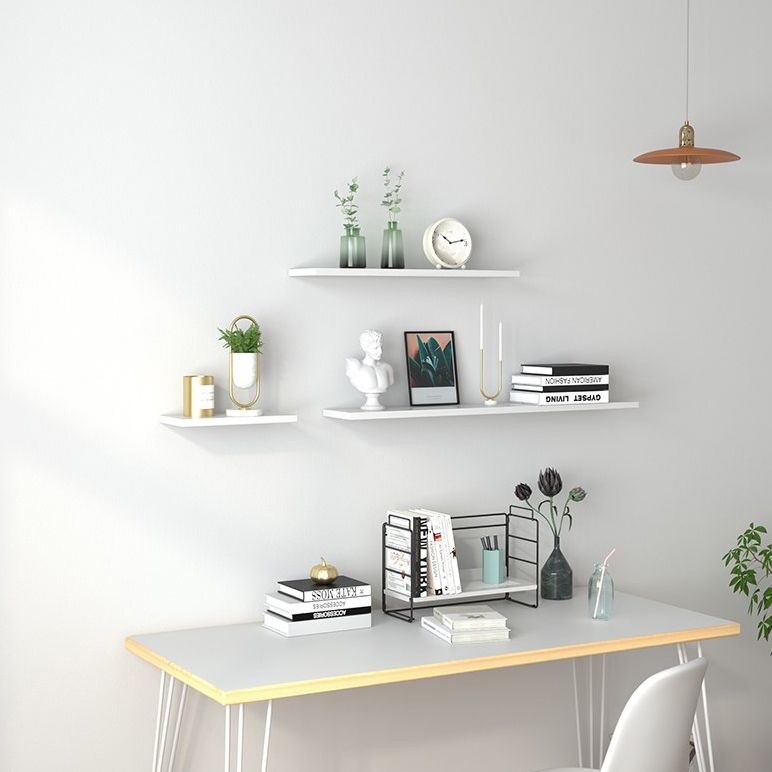 Scandinavian drijvende plank boekenkast houten boekenplank voor studieruimte