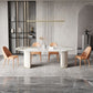Glam Sintered Stone Table Dining Oval Table with Metal Legs for Home Use Clearhalo 'Dining Tables & Seating' 'Dining Tables' 'dining_table' 'furn' 'furn_dining_table' 'Furniture' 'Kitchen & Dining Furniture' 1200x1200_5427877d-8dde-43bb-814a-df292c051ffa