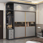 Sliding Engineered Wood Wardrobe Cabinet Modern Wardrobe Armoire