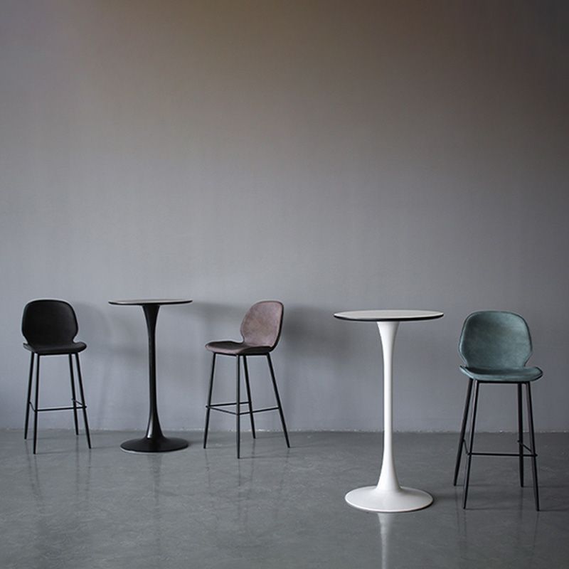 Contemporary Faux Fur Bar Stool Footrest Indoor Iron Legs Counter & Bar Stool Clearhalo 'Bar Furniture' 'Bar Stools' 'bar_stools' 'furn' 'furn_bar_stools' 'furniture_bar_stools' 'Kitchen & Dining Furniture' 'kitchen&dining_furn' 'kitchen' 'kitchen_furn' Furniture' 1200x1200_54298792-f983-47c2-8eb7-a738ffe2b38d