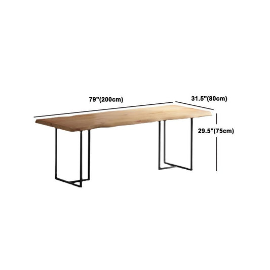 Moderna mesa de comedor de 1/5 piezas Mesa de comedor de madera de pino rectangular para café