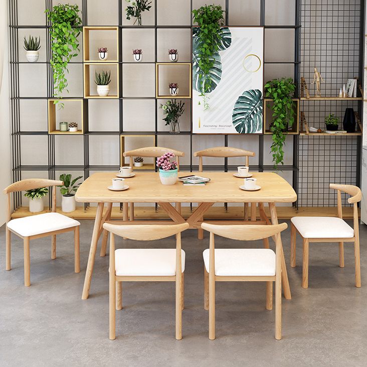 Modern Kitchen Wooden Top Furniture of Standard Height Formal Dining Room Table Set Clearhalo 'Dining Room Sets' 'Dining Tables & Seating' 'dining_room_set' 'furn' 'furn_dining_room_set' 'Furniture' 'furniture_dining_room_set' 'Kitchen & Dining Furniture' 'kitchen&dining_furn' 'kitchen' 1200x1200_542bd687-cfe6-4192-877a-8ffbccd13e4d