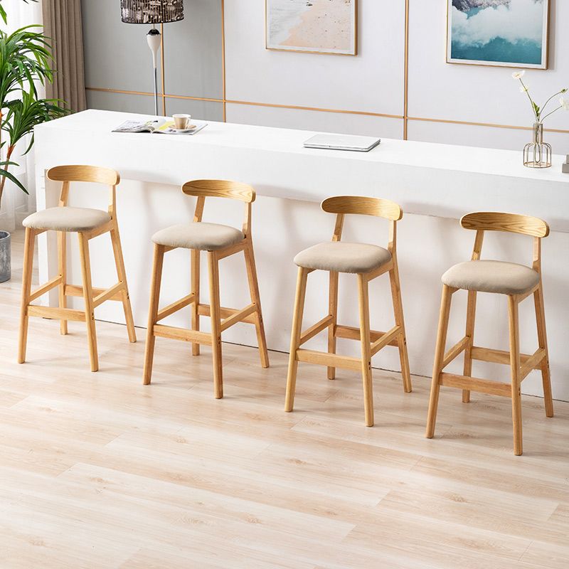Modern Leather Bar Stool Low Back Low Back Rectangular Counter Stool with Wood Legs Clearhalo 'Bar Furniture' 'Bar Stools' 'bar_stools' 'furn' 'furn_bar_stools' 'furniture_bar_stools' 'Kitchen & Dining Furniture' 'kitchen&dining_furn' 'kitchen' 'kitchen_furn' Furniture' 1200x1200_542c0ac3-a94b-444a-adae-5e63983a3e5c
