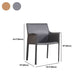 Modern Faux Leather Dining Chairs Solid Back Home Arm Side Chair
