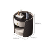 1 - Cassetto di accento contemporaneo comodino antico comodino da letto di stoccaggio aperto