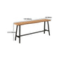 1/4 Pieces Industrial Iron Bar Table Set Rectangle Wood Bistro Set with Footrest Clearhalo 'Bar Furniture' 'furn' 'furn_home_bar_bar_sets' 'Furniture' 'Home Bars & Bar Sets' 'home_bar_bar_sets' 'Kitchen & Dining Furniture' 1200x1200_542e9b27-8afa-424d-a407-5d12e9422a0f