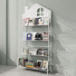 Shelves Included Bookcase 57.1" Tall Metal Bookshelf Vertical