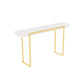 Console di console rettangolo in marmo glam