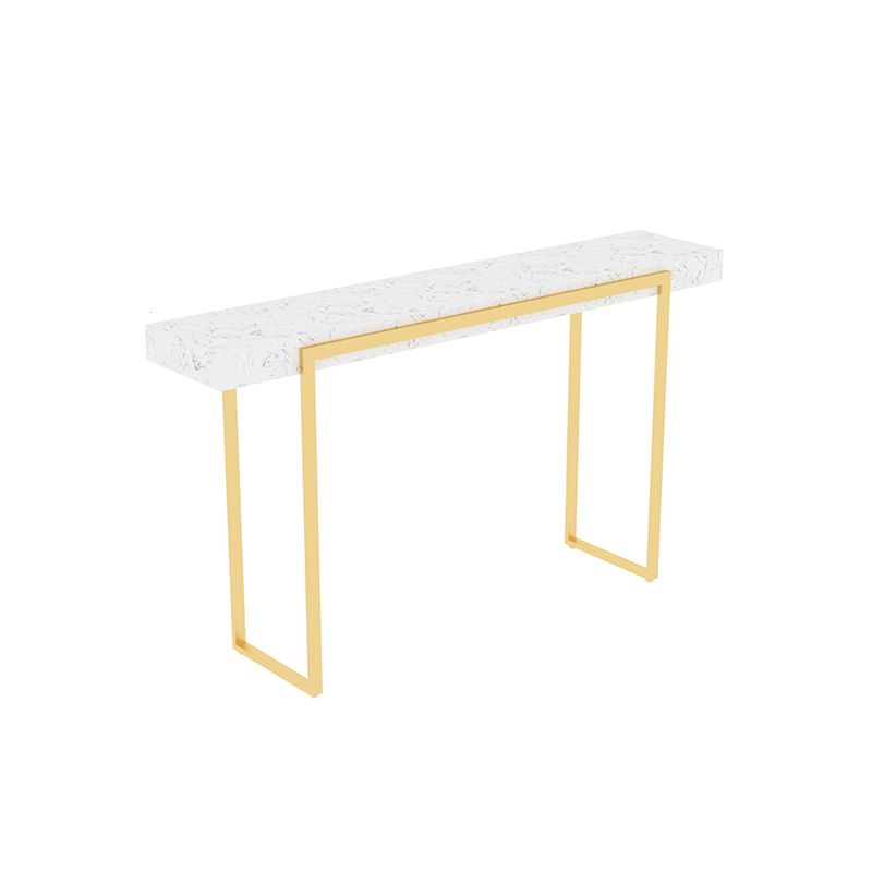 Console di console rettangolo in marmo glam