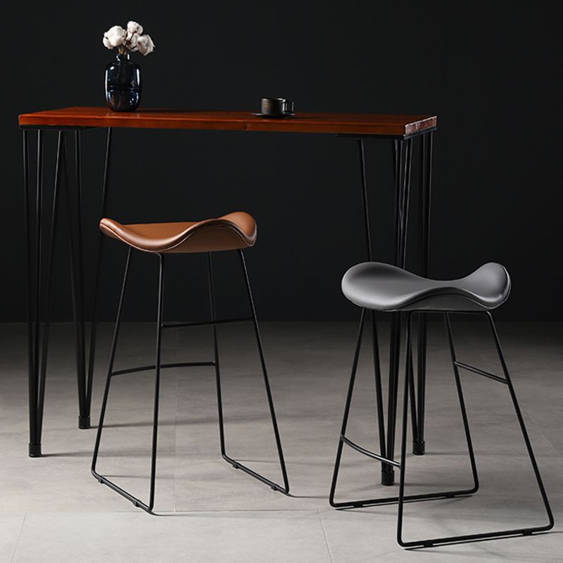 Upholstered 30" H Indoor Barstool Industrial Quilted Tall Stool with Footrest Clearhalo 'Bar Furniture' 'Bar Stools' 'bar_stools' 'furniture_bar_stools' 'Kitchen & Dining Furniture' 'kitchen&dining_furn' 'kitchen' 'kitchen_furn' Furniture' 1200x1200_542fd73d-8113-4729-86ec-aa080397baaf