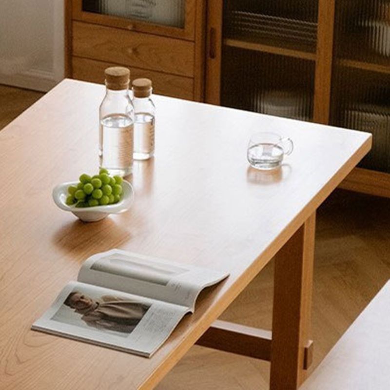 1/2/4/6 Pcs Solid Wood Dining Room Set Modern Style Dining Set with Rectangle Table Clearhalo 'Dining Room Sets' 'Dining Tables & Seating' 'dining_room_set' 'furn' 'furn_dining_room_set' 'Furniture' 'Kitchen & Dining Furniture' 1200x1200_54301b5a-8206-4674-8a49-d014048534bf