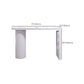 Contemporary Style Bar Table White Wood Bar Dining Table with Double Pedestal Base Clearhalo 'Bar Furniture' 'Bar Tables' 'bar_tables' 'furn' 'furn_bar_tables' 'Furniture' 'Kitchen & Dining Furniture' 1200x1200_54318c84-8dfe-4d7b-968a-e5eee6754470
