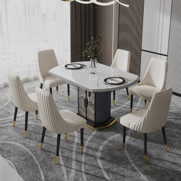 Sedia da pranzo in pelle finta Parsons Casa braccio da pranzo.