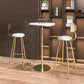 Luxury Sintered Stone Bar Table Set 1/3/5 Pieces White Indoor Footrest Bar Table Set