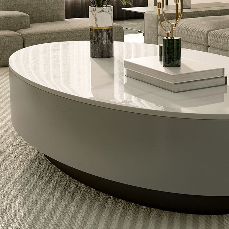 Glam Slate Coffee Cocktail Table Frame Oval Pedestal Coffee Table for Home Clearhalo 'Coffee & Accent Tables' 'Coffee Tables' 'coffee_tables' 'furn' 'furn_coffee_tables' 'Furniture' 'Living Room Furniture' 1200x1200_543779ad-3ba7-41a5-856c-fd9438862ece