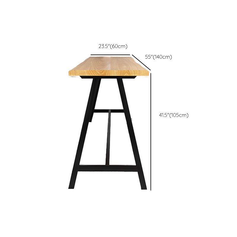 Industrial Style Bar Table Set 1/2/9 Pieces Rectangle Solid Wood Counter Set Clearhalo 'Bar Furniture' 'furn' 'furn_home_bar_bar_sets' 'Furniture' 'Home Bars & Bar Sets' 'home_bar_bar_sets' 'Kitchen & Dining Furniture' 1200x1200_54397bae-cad4-480b-a4ca-722626259e23