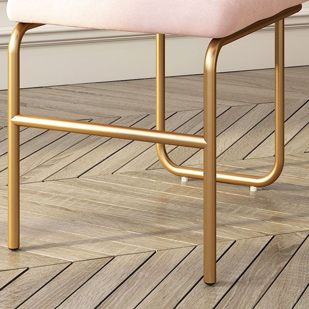 Sillas de comedor sin brazo de terciopelo glamorosa sillas de comedor de metal para uso doméstico