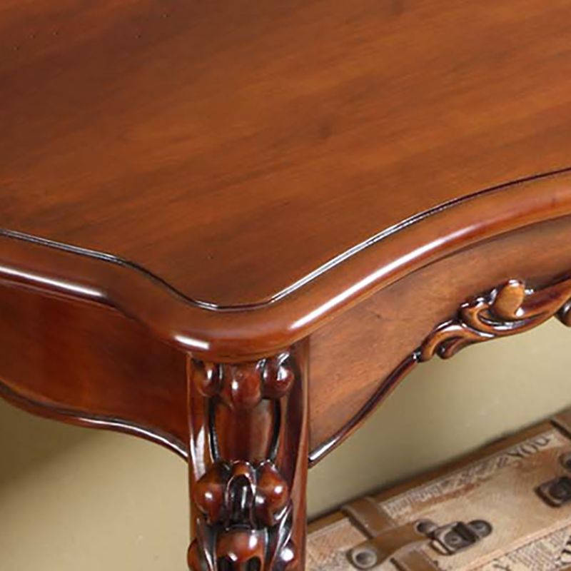 Forma libera da forma contemporanea tavolo con divano console in legno marrone