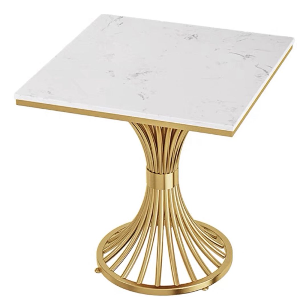 Pedestal Glam Style Dining Table Two-Color Fixed Table of Sintered Stone Clearhalo ' dining_table' 'Dining Tables & Seating' 'Dining Tables' 'furn' 'furn_dining_table' 'Furniture' 'furniture_dining_table' 'Kitchen & Dining Furniture' 'kitchen&dining_furn' 'kitchen' 'kitchen_dining_table' 1200x1200_543d50ee-9074-4d97-9abf-85689239c223