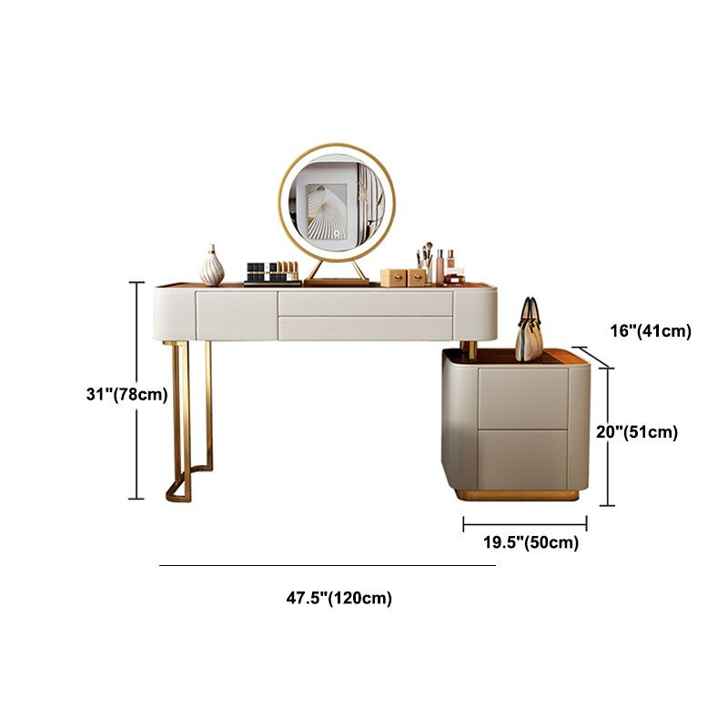 Tables de vanité en faux cuir