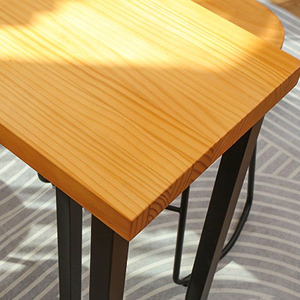 Rectangle Rectangle Table de table de barres massifs 1/4/7