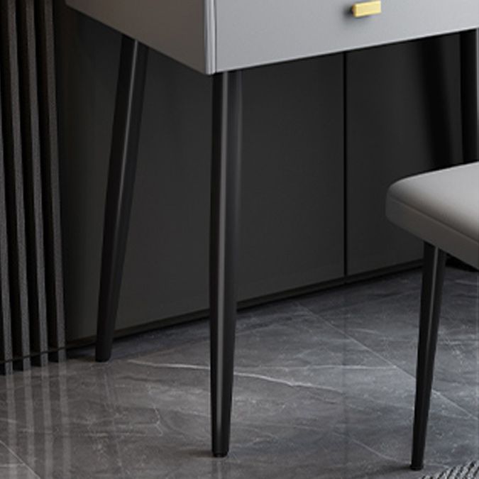 Consejo de tocador contemporáneo 2- Cajón de la pizarra Tope de maquillaje de la mesa de la pizarra