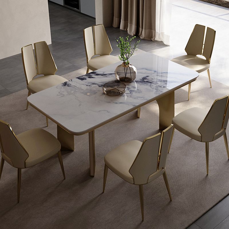 Sedia imbottita sala da pranzo casa finta sedia da pranzo in pelle finta