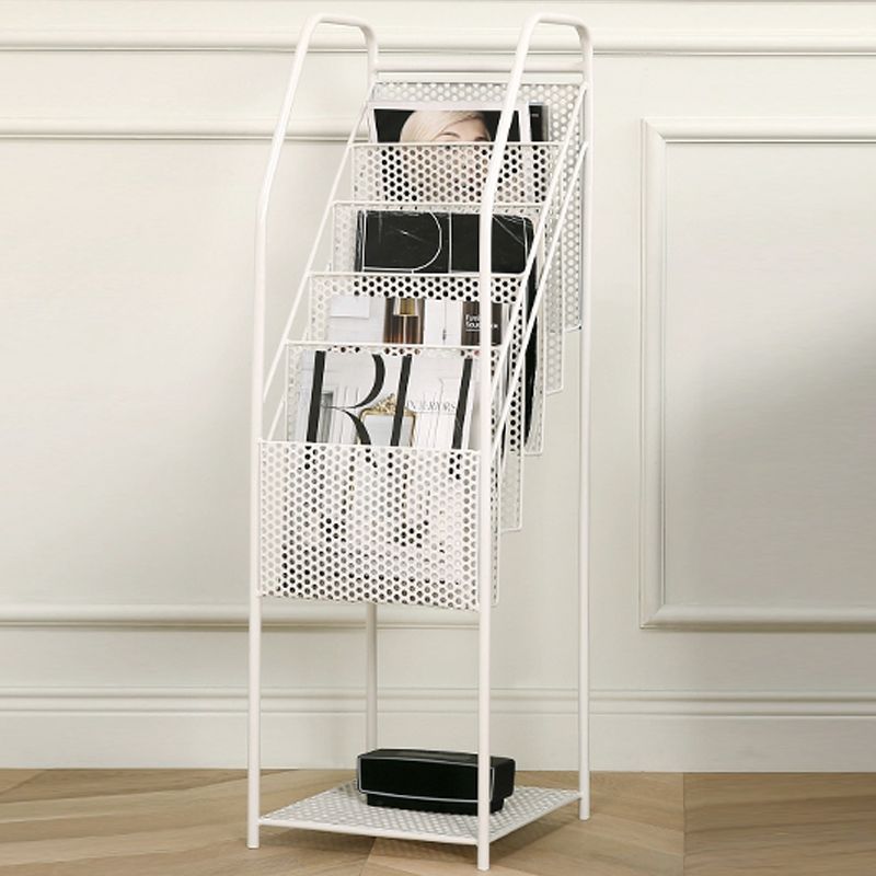 5-Shelf Metal Ladder Bookcase Contemporary Book Shelf,36.2'' H x 12.2'' W Clearhalo 'Bookcases' 'furn' 'furn_bookcases' 'Furniture' 'furniture_bookcases' 'kitchen' 'kitchen_bookcases' 'Living Room Furniture' 'Office Furniture' 1200x1200_5441c7b4-ebd3-4058-8036-c0265e67c605
