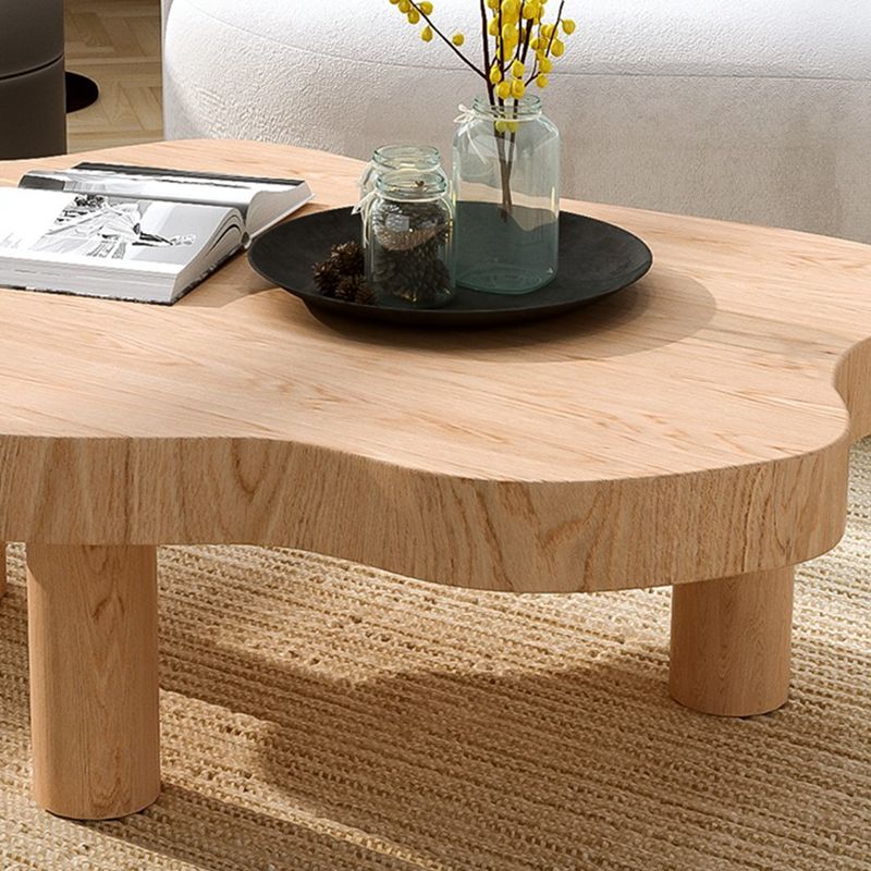 Tavolo da cocktail nordico 3 gambe in legno massiccio tavolino da caffè geometrico