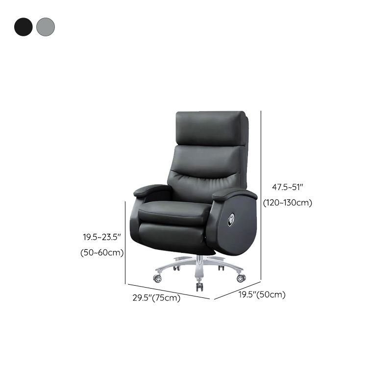 Modern Office Chair Armless Leather Adjustable Seat Height Desk Chair with Wheels Clearhalo 'furn' 'furn_office_chair' 'Furniture' 'Office Chairs' 'Office Furniture' 'office_chair' 1200x1200_5443e132-0f8c-4f53-9d28-aeef36bb292b