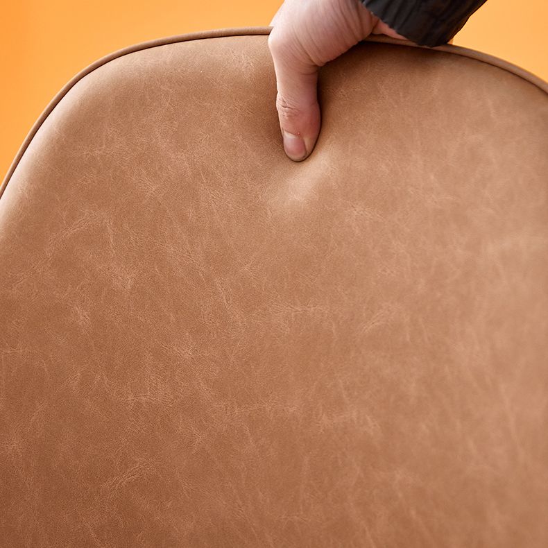 Industrial Metal Dining Room Chair PU Leather Armless Chairs for Home Use (Set of 4) Clearhalo ' kitchen&dining_furn' 'Dining Chairs' 'Dining Tables & Seating' 'dining_chair' 'Furniture' 'furniture_dining_chair' 'Kitchen & Dining Furniture' 'kitchen' 1200x1200_5444dd6d-bbba-49e7-9c37-369a9f6f2eef