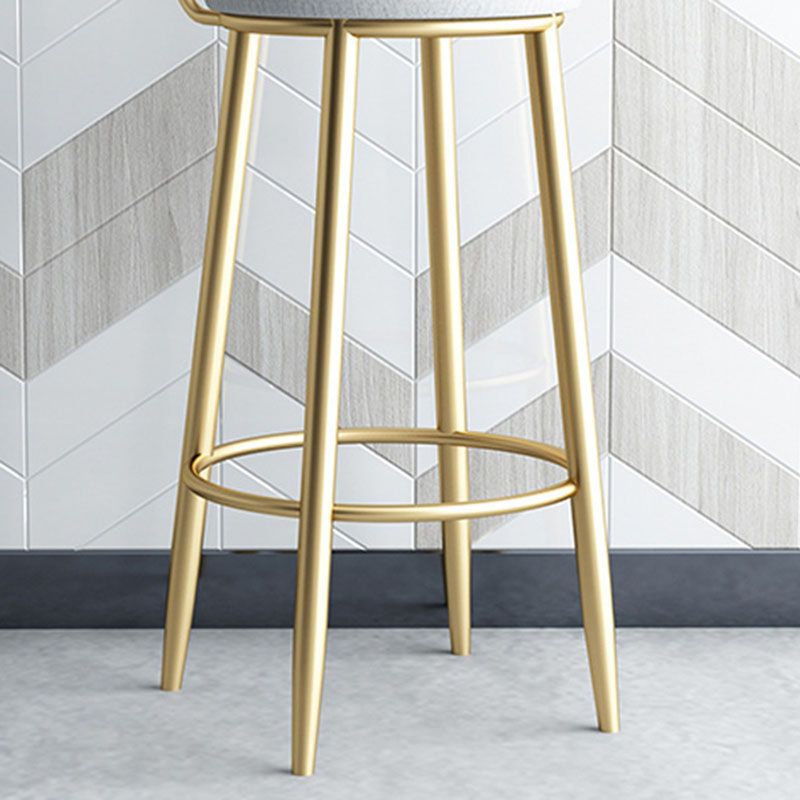 Modern Style Metal Bar Stool with Footrest and Low Back Casual Bar Stool Clearhalo 'Bar Furniture' 'Bar Stools' 'bar_stools' 'furn' 'furn_bar_stools' 'furniture_bar_stools' 'Kitchen & Dining Furniture' 'kitchen&dining_furn' 'kitchen' 'kitchen_furn' Furniture' 1200x1200_544552b0-545c-48a6-9c7b-854a295d0ff8