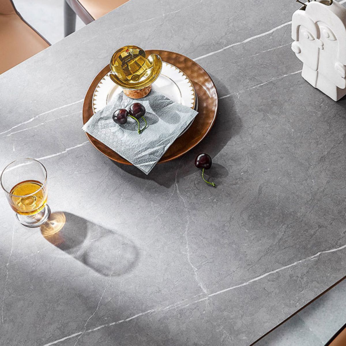 Sintered Stone Indoor Table in Grey Industrial Kitchen Table with 4 Legs Clearhalo 'Dining Tables & Seating' 'Dining Tables' 'dining_table' 'furn' 'furn_dining_table' 'Furniture' 'furniture_dining_table' 'Kitchen & Dining Furniture' 'kitchen' 'kitchen_dining_table' 1200x1200_54460220-3e09-4ce1-812a-1f94a067a6a9