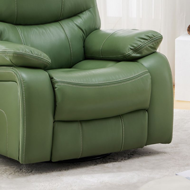 Vaste kleur leer standaard ligstoel metalen frame handmatige recliner stoel