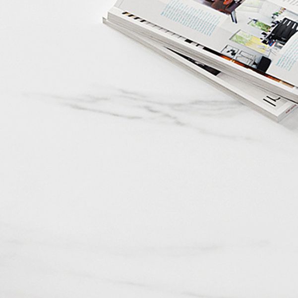 Descrito de escritura de piedra contemporánea escritorio de oficina de 29.53 pulgadas de altura con base de Parsons